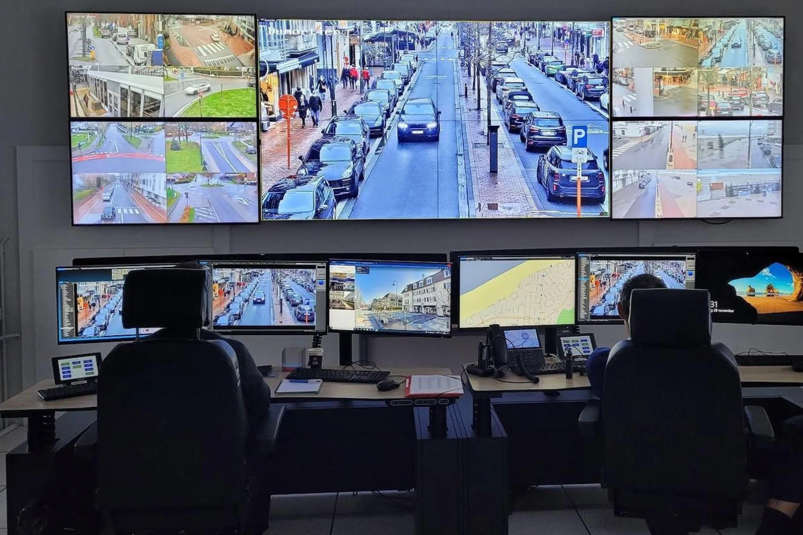 Door het cameranetwerk in Knokke-Heist werden opnieuw twee criminelen opgepakt. © IF