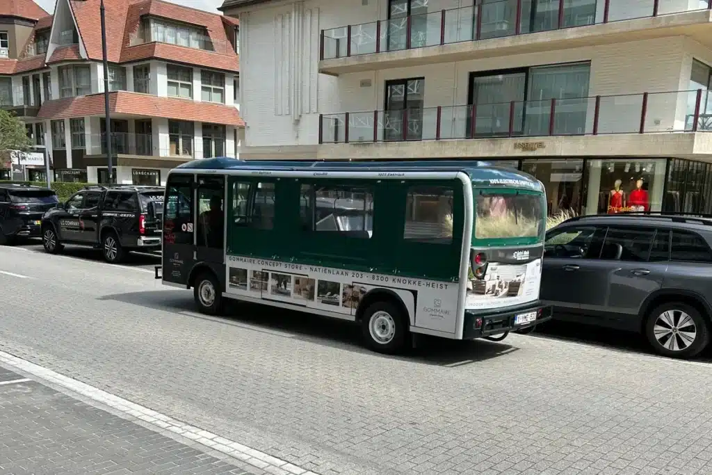 Shopping Shuttle Knokke-Heist in Kustlaan.
