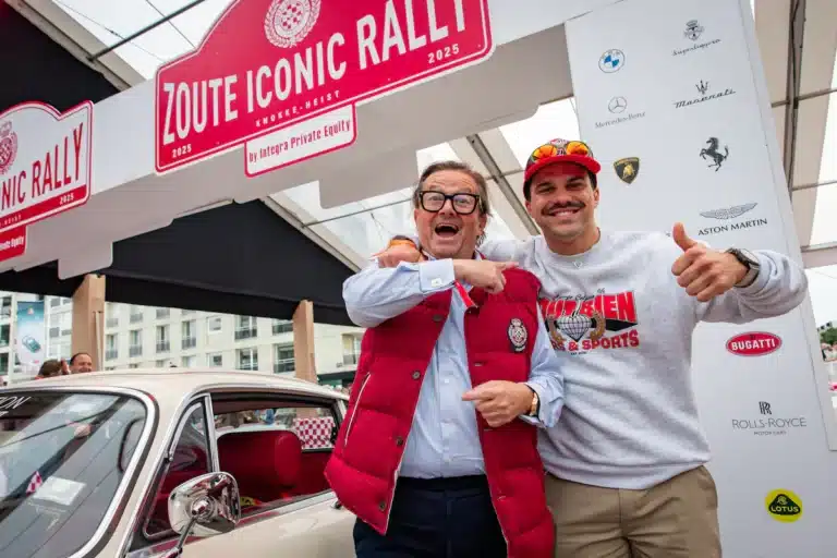 Marc Coucke en Average Rob op de Zoute Grand Prix Car Week 2025 in Knokke-Heist