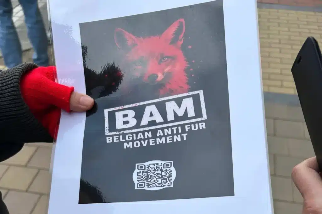 BAM protest aan Louis Vuitton winkel