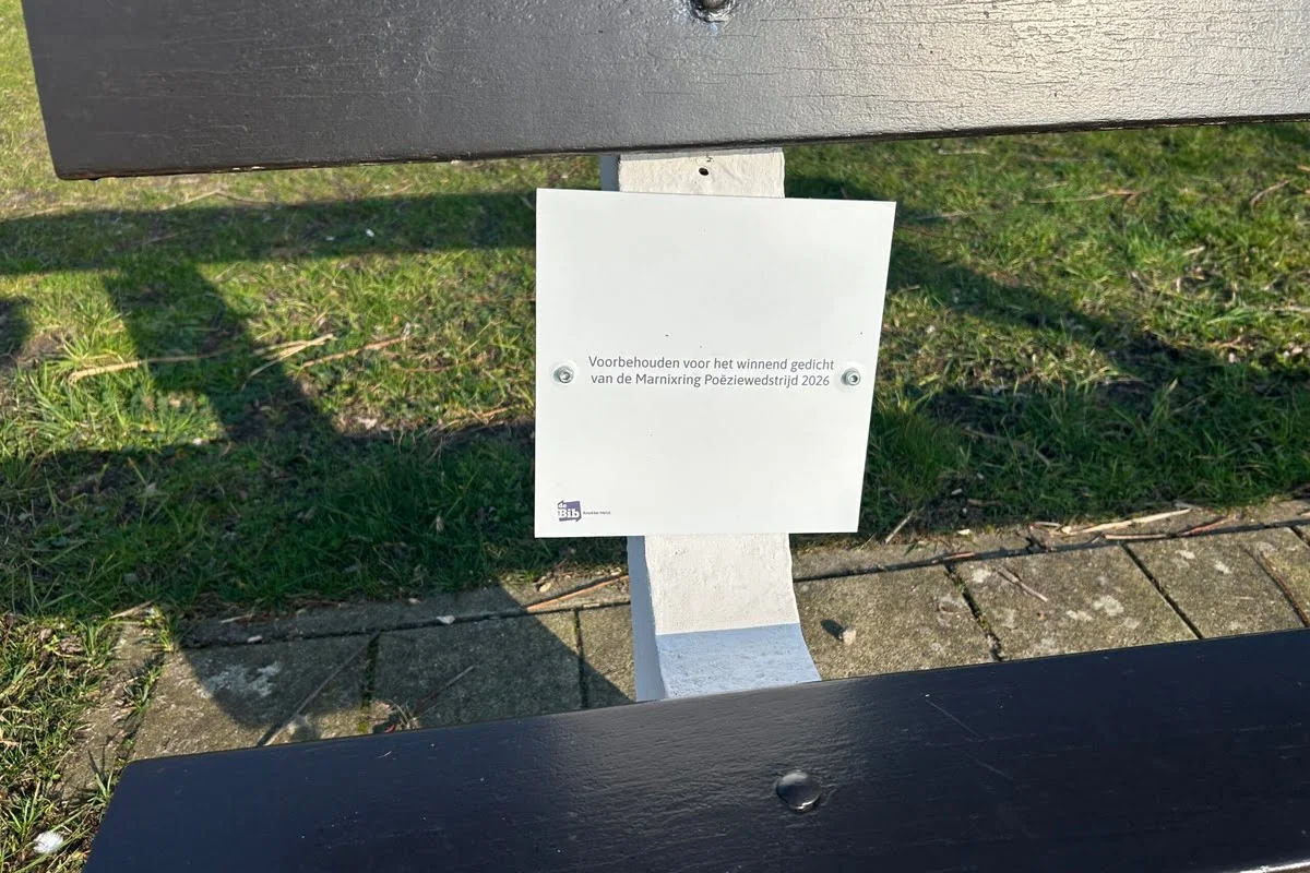 Knokke-Heist Poëzieroute Marnixring leesplek bankje Zegemeer